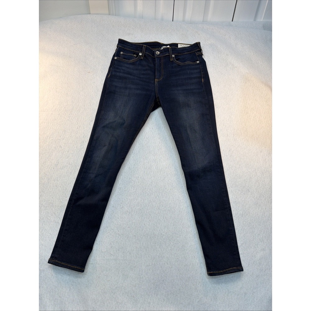 RAG & BONE Womens 28 CATE MID-RISE ANKLE SKINNY Carmen Denim Jeans Made In USA